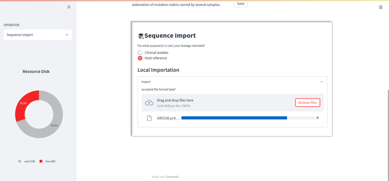 reference import in progress